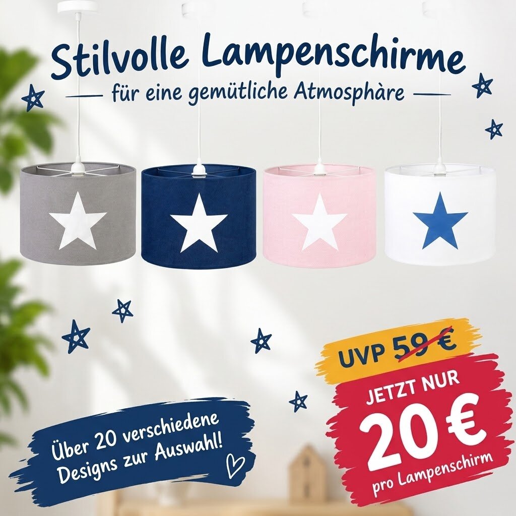 Hängelampen für Kinderzimmer und Babyzimmer
