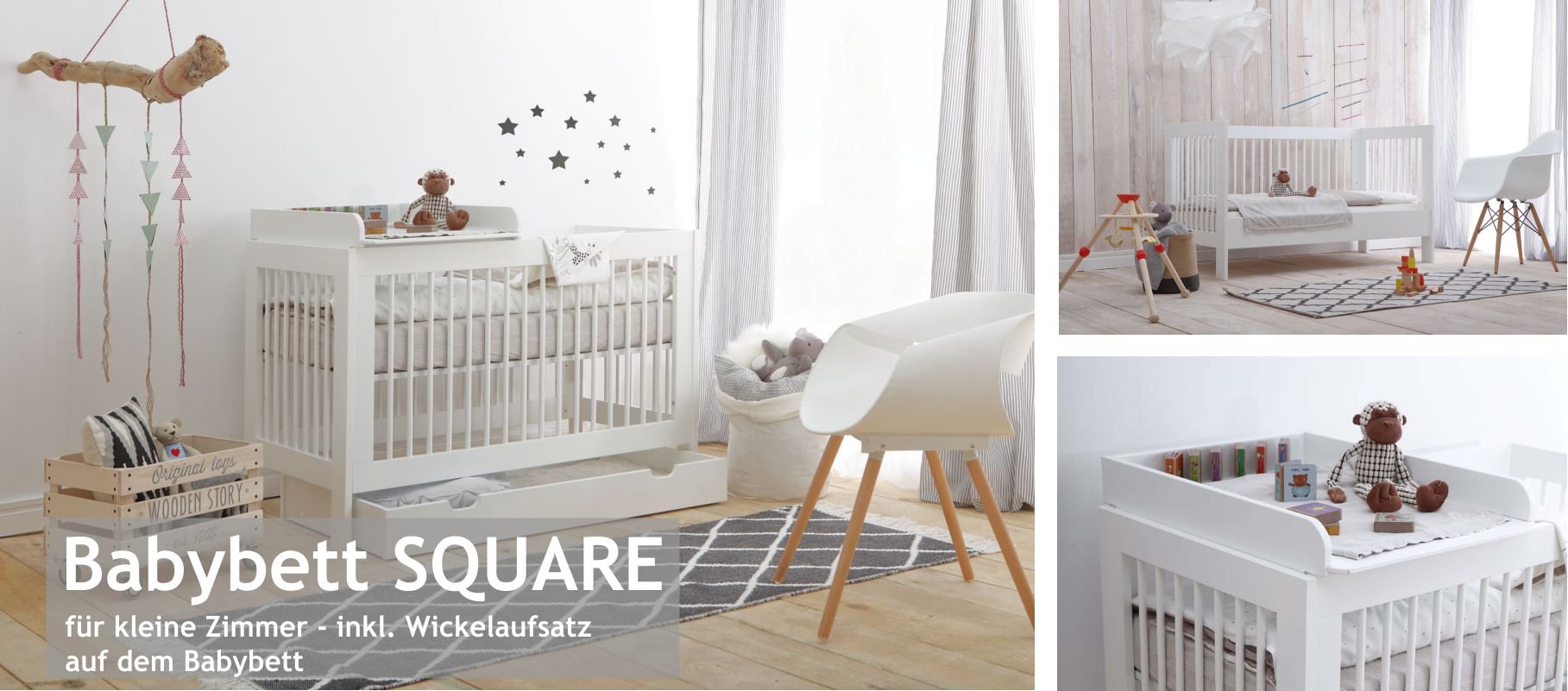 Babybett für kleine Kinderzimmer