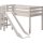 Kopie von FLEXA Classic halbhohes Hochbett mit senkrechter Leiter mattweiß, 90-10110-2-01