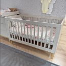 Babybett Gitterbett ROOM:IN, Champagner/Naturholz,...