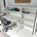 FLEXA Schreibtisch höhenverstellbar und neigbar weiß