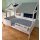 Lifetime House-Bett 120x200cm mit Deluxe Lattenrost, weiß, inkl. Stoffdach und Wandhängetasche