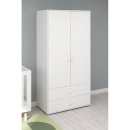 FLEXA Roomie Kleiderschrank mit 2 Türen und 2 Schubladen weiß
