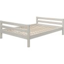 FLEXA CLASSIC Basisbett 140x200cm, weiss oder grau lasiert