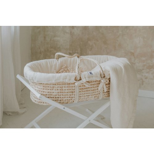 Kopie von Babybett Gitterbett FINCA 140x70cm, Weiss oder Grau, mit Schublade