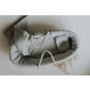 Kopie von Babybett Gitterbett FINCA 140x70cm, Weiss oder Grau, mit Schublade