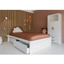 LIFETIME MONTESSORI-BETT, Deluxe Lattenrost, weiss, 90x200cm