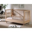 Babybett Gitterbett FORREST, Eiche Massivholz natur, 140x70cm