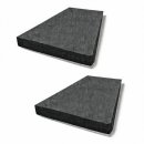 Original Alsterdüne® modulares Cord-Sofa unter Hochbetten, mit doppeltem Gästebett