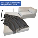 3-Sitzer Schlafsofa LOUNGER, Multifunktional,  300x100cm, Cordstoff