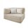 Modularer Ecksessel LOUNGER li/re, mit Schlaffunktion, 100x100cm, Cordstoff