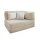Modularer Ecksessel LOUNGER li/re, mit Schlaffunktion, 100x100cm, Cordstoff