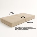 Modularer 3-Sitzer LOUNGER mit Ottomane, 300x200cm, mit Schlaffunktion, Cordstoff