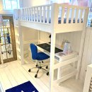 Loft bed ROOMSTAR, height 185 cm, white, convertible to a...