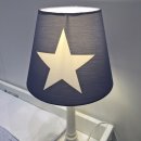 ROOMSTAR table lamp, blue/white, height: 44,5cm
