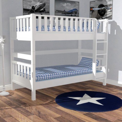 ROOMSTAR bunk bed, white, convertible in 2 single beds