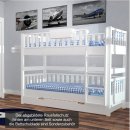ROOMSTAR bunk bed, white, convertible in 2 single beds