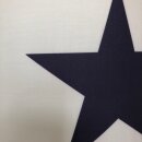 Lampenschirm ROOMSTAR weiss mit Stern blau, 35cm Diameter