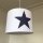 Lampenschirm ROOMSTAR weiss mit Stern blau, 35cm Diameter