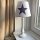 Tischlampe ROOMSTAR weiss mit Stern blau, Höhe 44,5cm