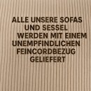Fensterbank-Polster, Cordstoff, Kaltschaum, viele Farben