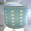 Lampenschirm MILLION HEARTS, mint, Motiv: Herz...