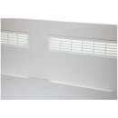Lifetime Schrank 150cm mit 3 Türen und 4 Schubladen weiß lackiert