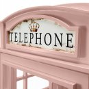 Bücherregal Telefonzelle, Pink, Höhe 225cm