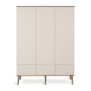 QUAX Kleiderschrank FLOW 3-türig, Farbe: Clay, Breite 144cm