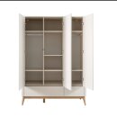 Kleiderschrank 3-türig ROOM:IN, Champagner/Natur, Höhe: 200cm, Breite: 150cm