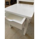 Kids chair ROOMSTAR, white, with integrated drawer under the seat