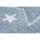 XL Kinderteppich STAR, 160x230cm, hellblau Sterne weiss
