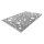 Kinderteppich STAR, 120x170cm, grau Sterne weiss