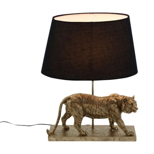 Tischlampe TIGER, gold/schwarz, Höhe: 58cm