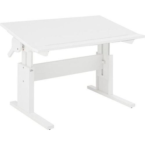 Lifetime Schreibtisch 120cm höhenverstellbar/schrägstellbar weiß, 30245-10
