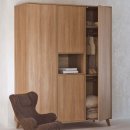 QUAX Kleiderschrank Loft, Farbe Honey Ash, 4 Türen +...