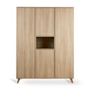 QUAX Kleiderschrank Loft, Farbe Honey Ash, 4 Türen +...