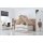 COOL KIDS Tagesbett 90x200cm mit Tipiaufsatz Rainbow weiß inkl. Rollrost, 4203-4