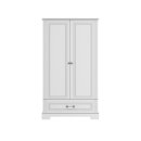FLEXA Luna Kleiderschrank mit 2 Türen und 2 Schubladen weiß, Breite 101cm