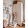 FLEXA Luna Kleiderschrank mit 2 Türen und 2 Schubladen weiß, Breite 101cm