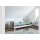 Kopie von FLEXA White Halbhohes Bett Höhe 120cm mit Rutsche weiß