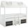 Lifetime Beachhouse Kojenbett 90x200cm mit Rollboden und Regalen weiß lackiert