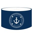 Lampenschirm ANKER MARITIMA, blau/weiss, 27cm Höhe