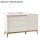 XL Wickelkommode ROOM:IN, Farbe Champagner/Naturholz, Breite 150cm